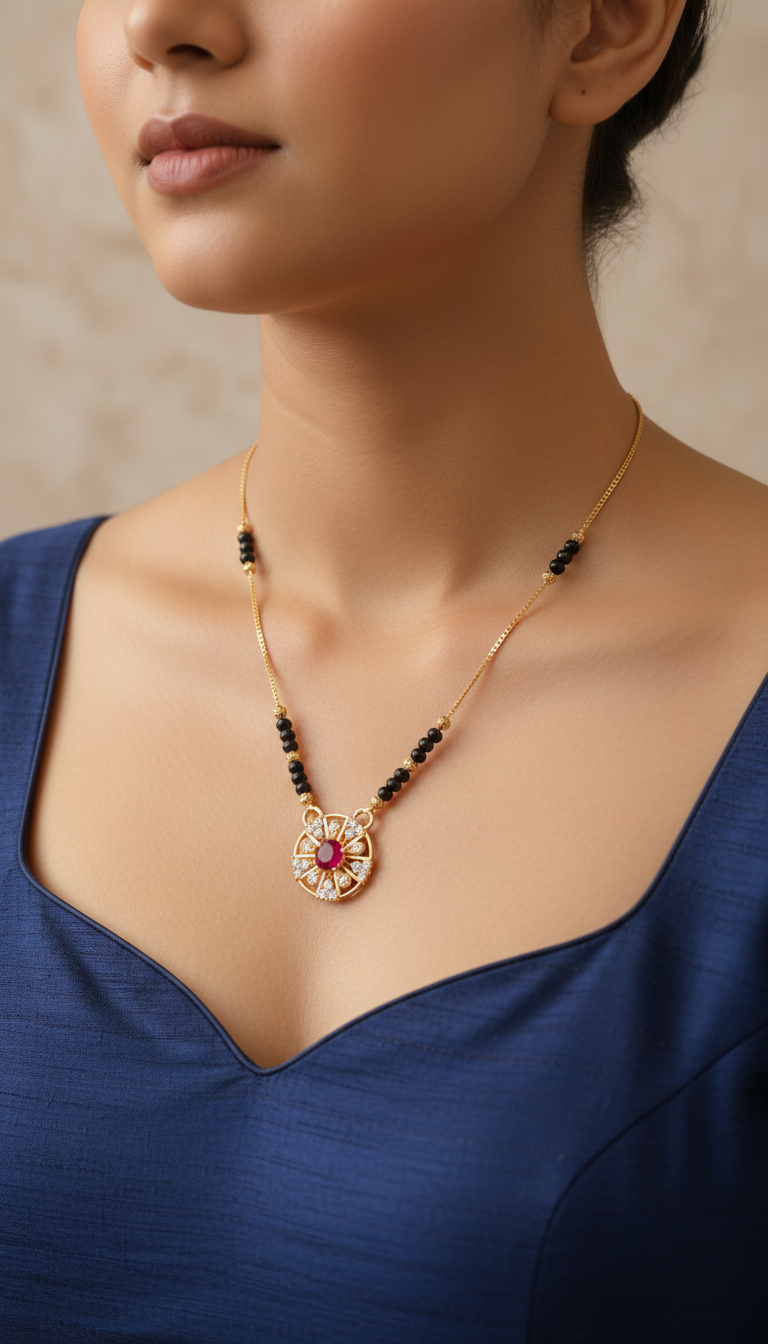 American Diamond Mangalsutra