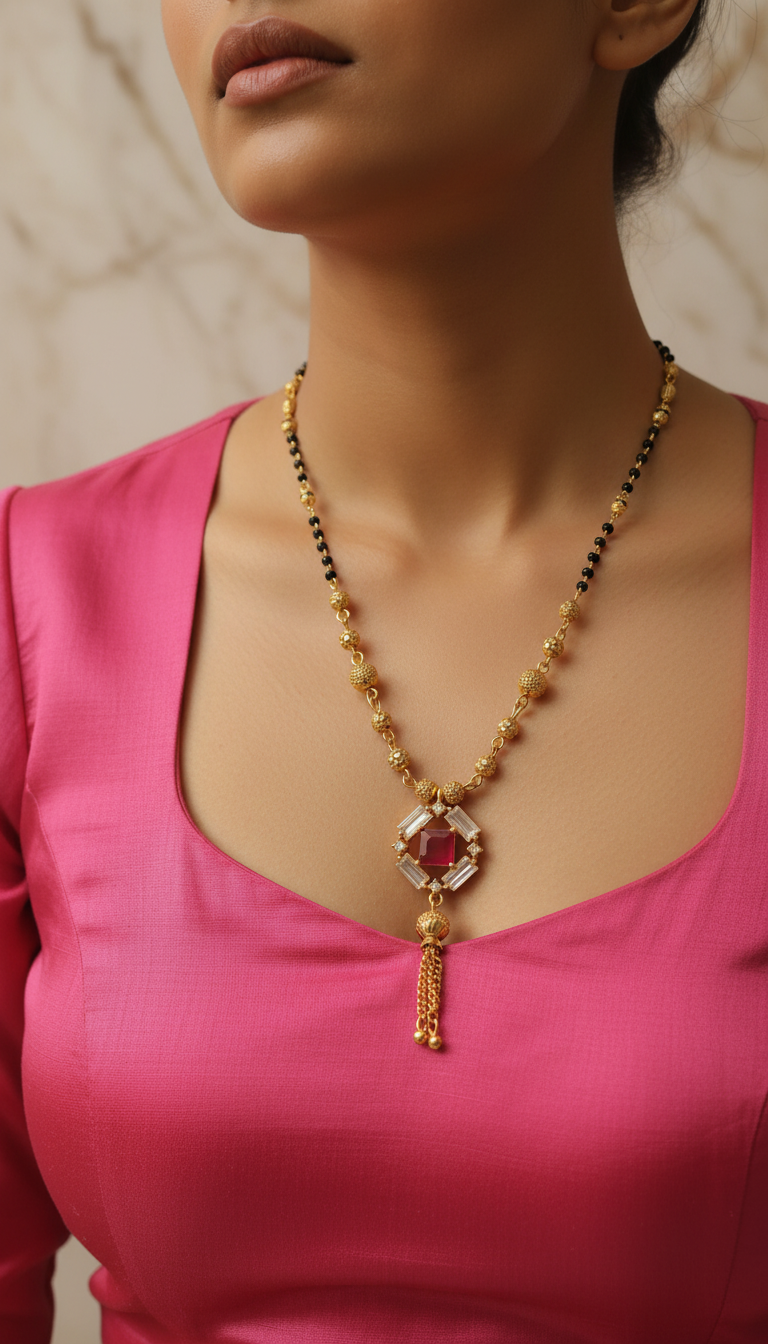 American Diamond Mangalsutra